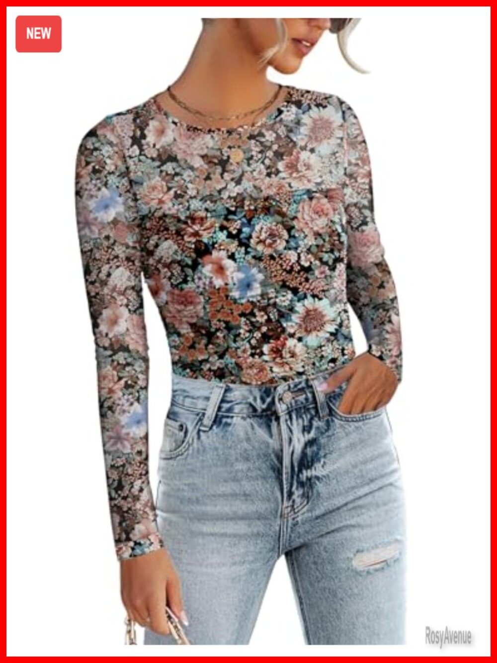 Women's Sheer Mesh Long Sleeve Blouse with Pleated Design - Going Out Top